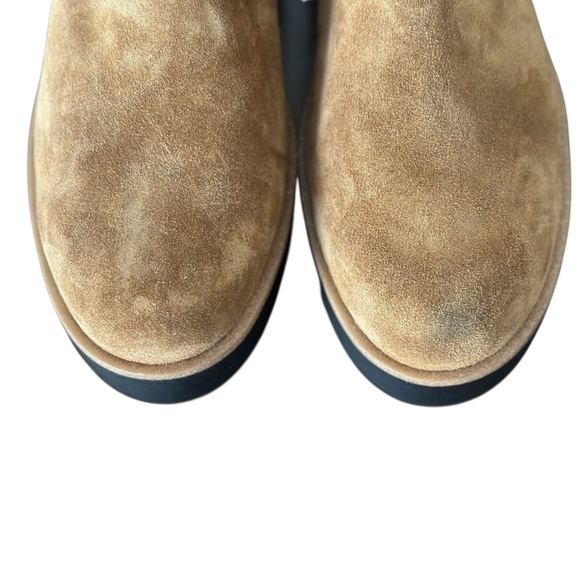 NEW EILEEN FISHER Kenille Sport Suede Lace-Up Wedge Bootie in Syrup Size 8.5 - Picture 5 of 8